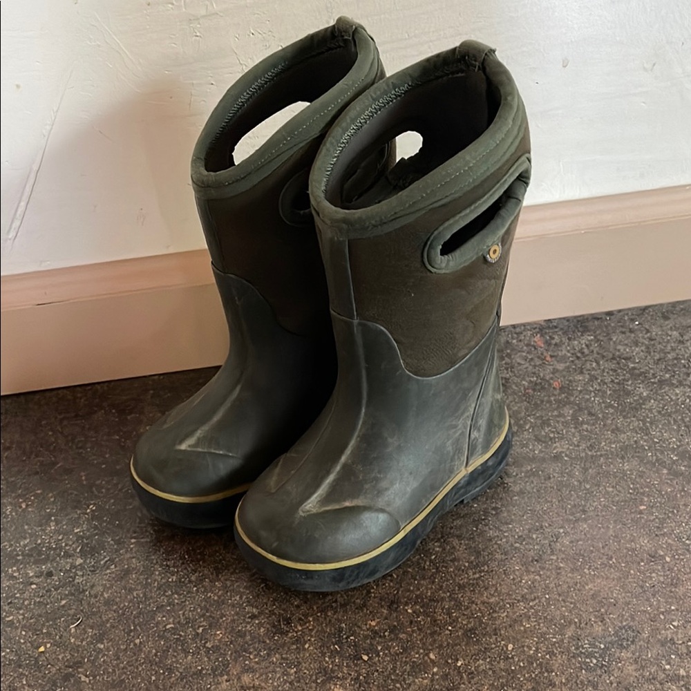 Bogs Green Waterproof Rain & Snow Boots Mid-Calf